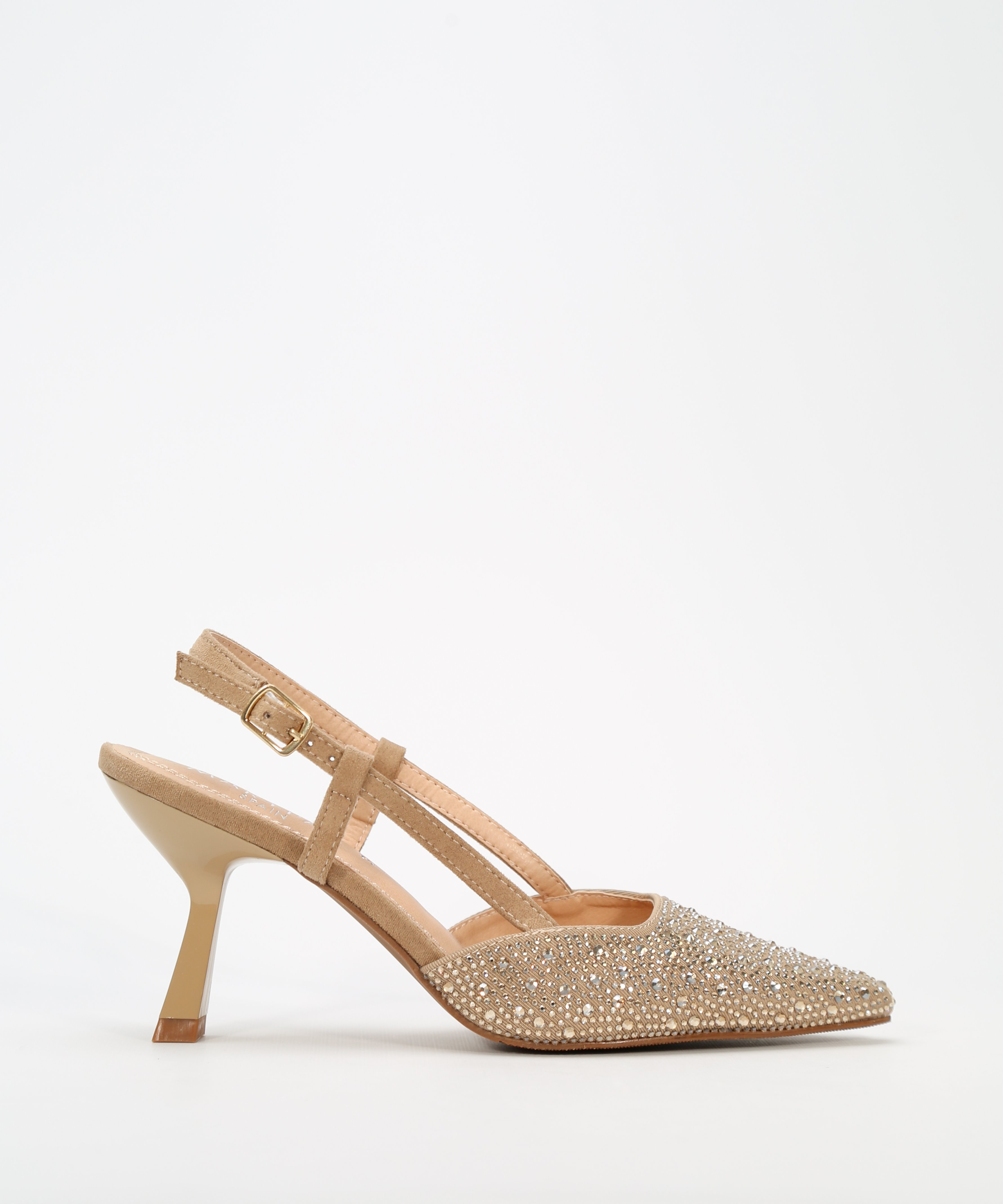 Zapatos tacón destalonados strass image number null